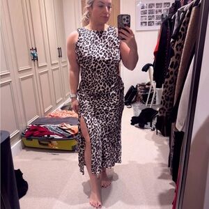 F&F Animal Print Sleeveless Midi Dress